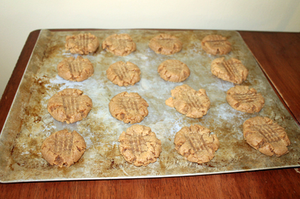 Image: Homemade peanut butter cookies