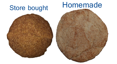 Image: Archway vs. homemade snicker doodle cookies