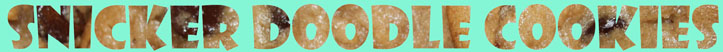 Image: Snicker Doodle Cookies Subheading