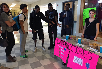 Image: Voting on cookies during lunch