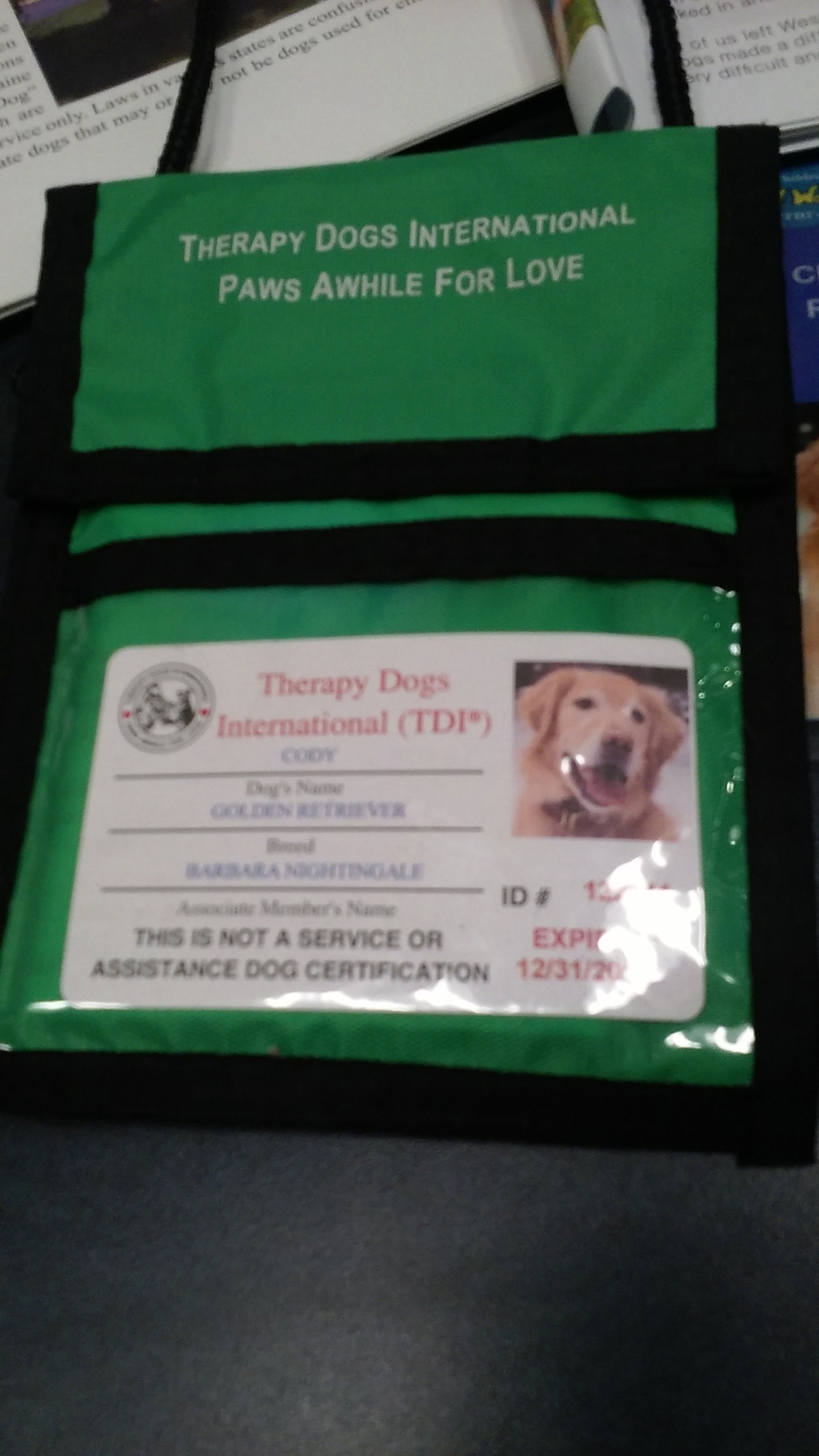 Theraphy Dog Id