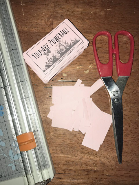 Image: Cutting out cards