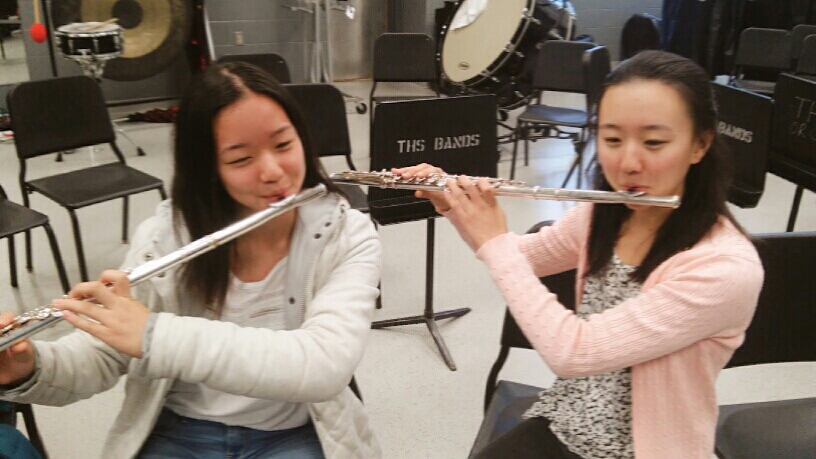us playing flute