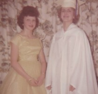 My grandma and her sister on their graduation days.