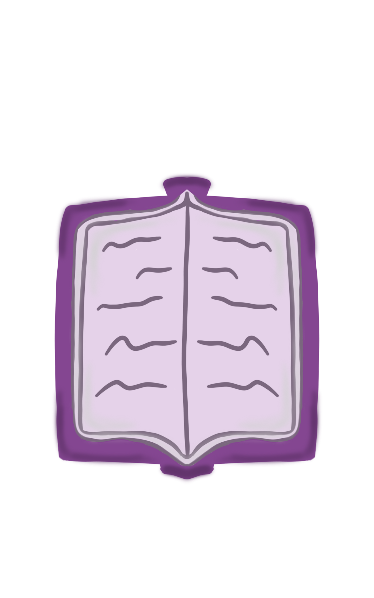 purple open book