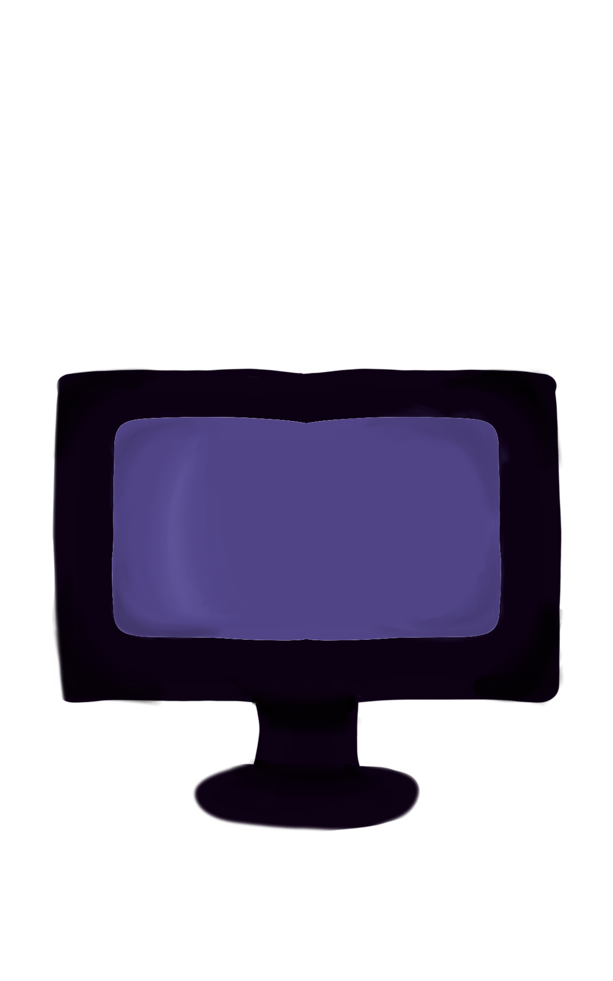 dark purple flatscreen tv