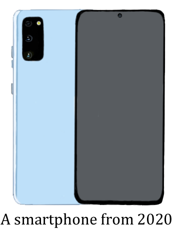 a smartphone from 2020