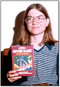 Picture of Carol Shaw Holding Her Hit Game River Raid