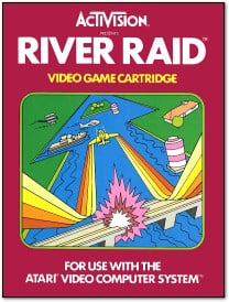 Picture of River Raid Video Game Cartridge